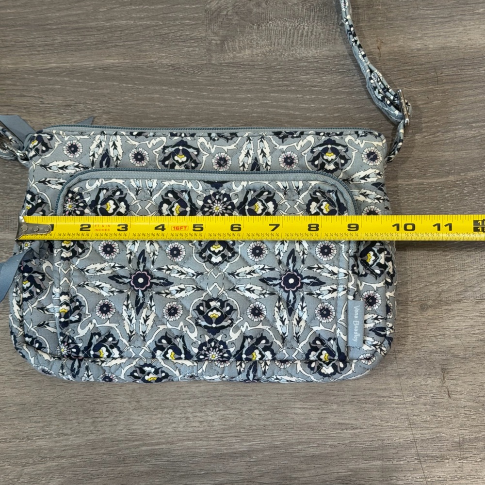 Vera Bradley RFID Little Hipster Crossbody - Plaza Tile Geometric Blue - Picture 4 of 11